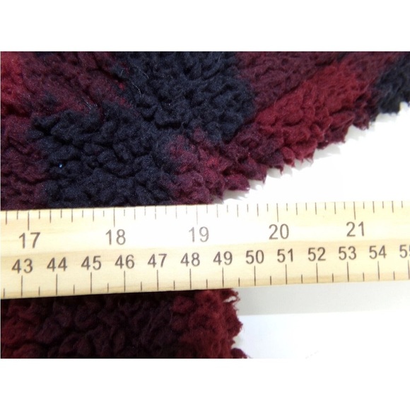 Women Red and Black Teddy Jacket - Picture 6 of 7